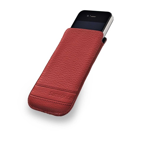 SAMSONITE-Θήκη κινητού CLASSIC LEATHER iPHONE 5 MAGIC κόκκινη