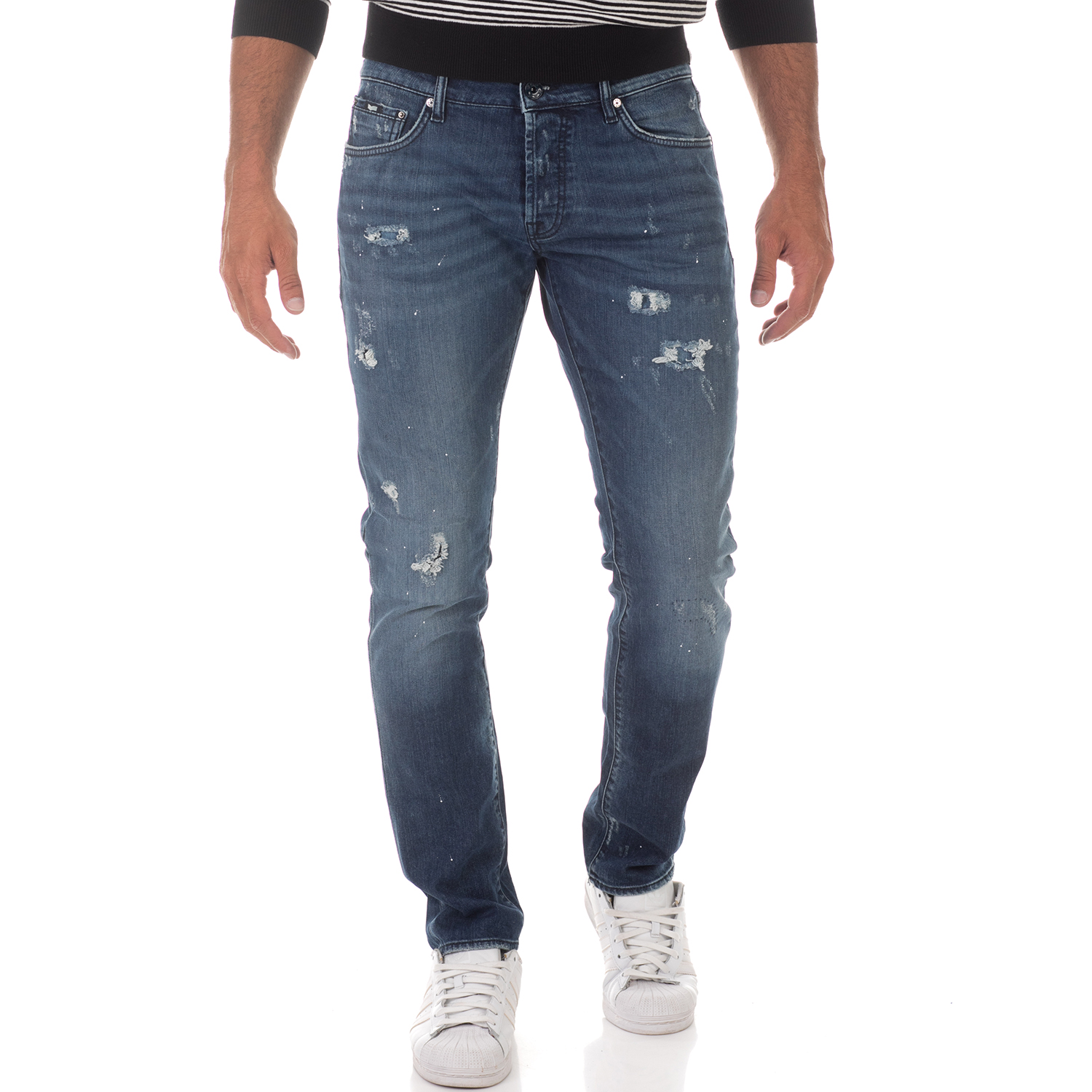 Ανδρικά/Ρούχα/Τζίν/Skinny GAS - Ανδρικό jean παντελόνι GAS TASCHE NORTON CARROT μπλε