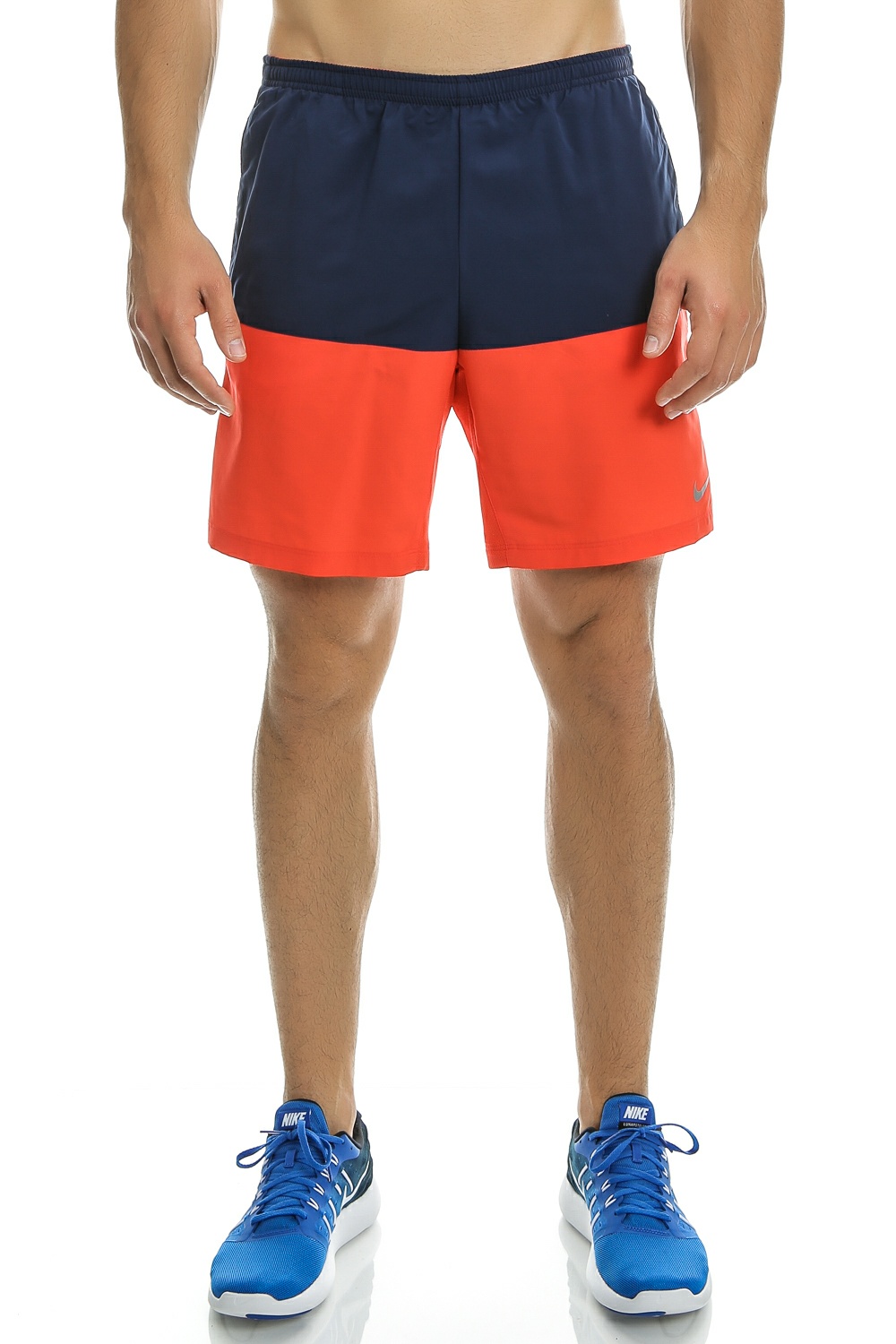 Ανδρικά/Ρούχα/Σορτς-Βερμούδες/Αθλητικά NIKE - Ανδρικό αθλητικό σορτς Nike 7" DISTANCE SHORT (SP15) πορτοκαλί - μπλε