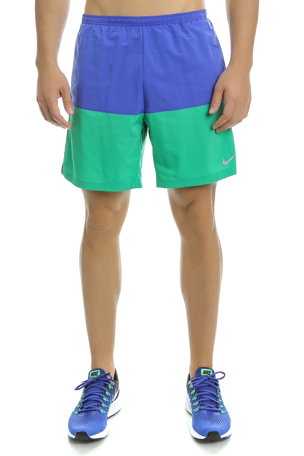 Ανδρικά/Ρούχα/Σορτς-Βερμούδες/Αθλητικά NIKE - Ανδρικό αθλητικό σορτς Nike 7" DISTANCE SHORT (SP15) μπλε - πράσινο