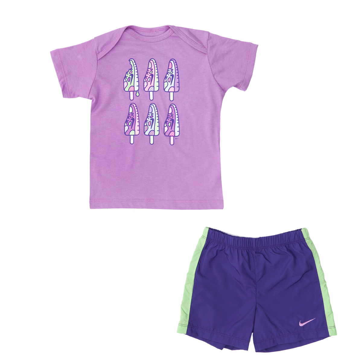 Παιδικά/Baby/Ρούχα/Σετ NIKE - Βρεφικό σετ Nike μωβ