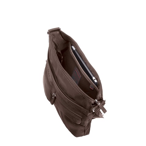Γυναικεία τσάντα ώμου SAMSONITE FLAT SHOULDER BAG IPAD καφέ  (1386097.0-0000) | Factory Outlet