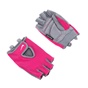 NIKE -Γυναικεία γάντια προπόνησης N.LG.90.XS WOMENS FUNDAMENTAL FITNESS GLO γκρι-ροζ
