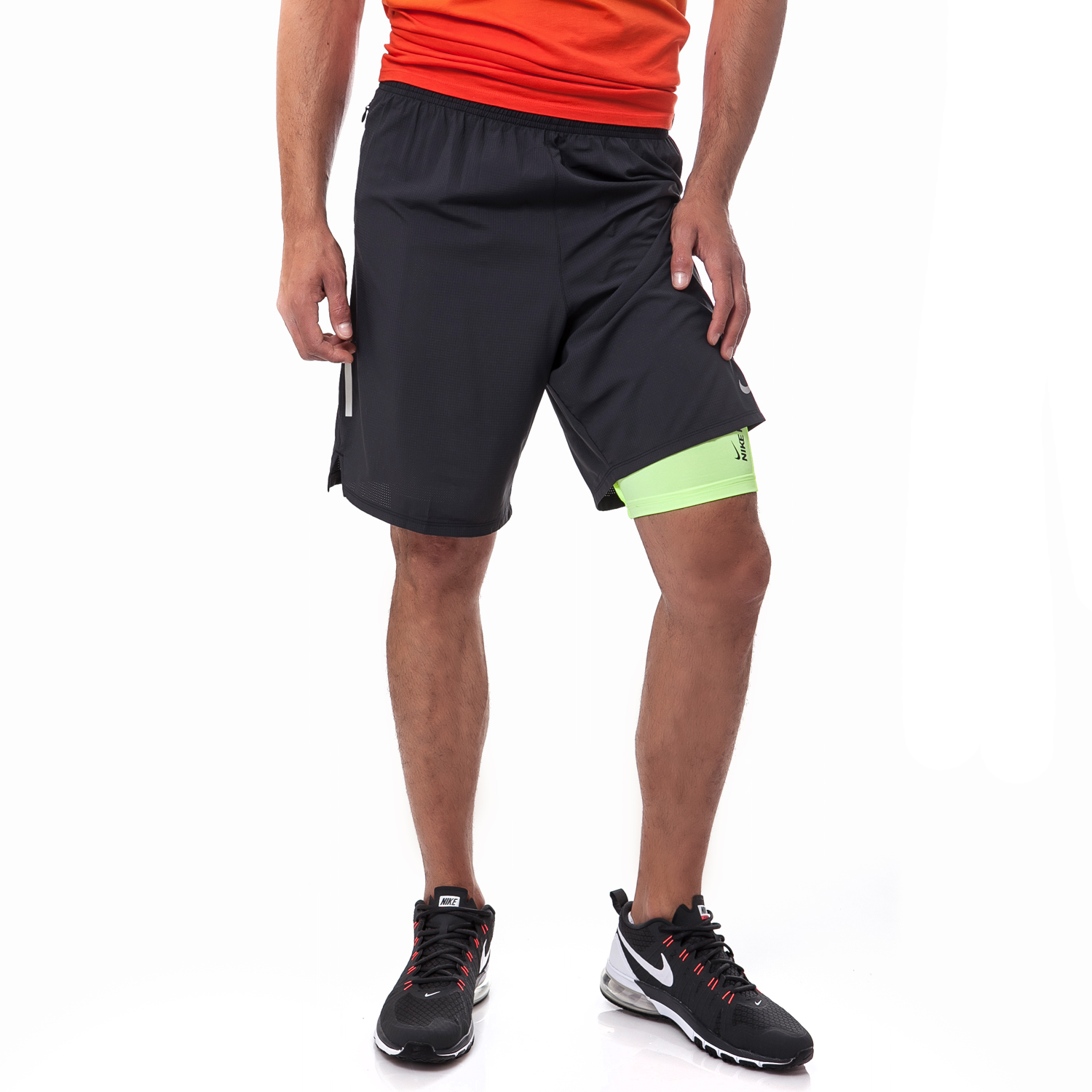 NIKE - Ανδρικό σορτς Nike 9" PHENOM μαύρο Ανδρικά/Ρούχα/Σορτς-Βερμούδες/Αθλητικά