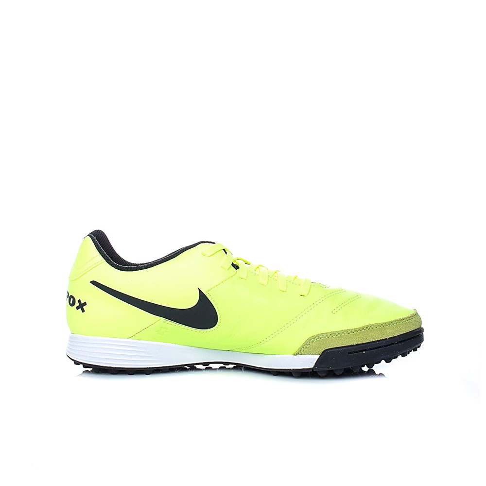 NIKE – Ανδρικά ποδοσφαιρικά παπούτσια ΝΙΚΕ TIEMPOX GENIO II LEATHER TF κίτρινα
