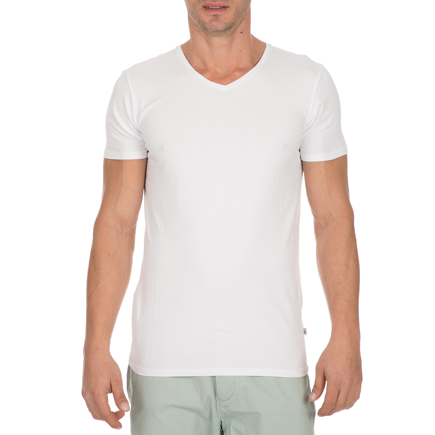 Ανδρικά/Ρούχα/Μπλούζες/Κοντομάνικες SCOTCH & SODA - Ανδρικό t-shirt SCOTCH & SODA λευκό