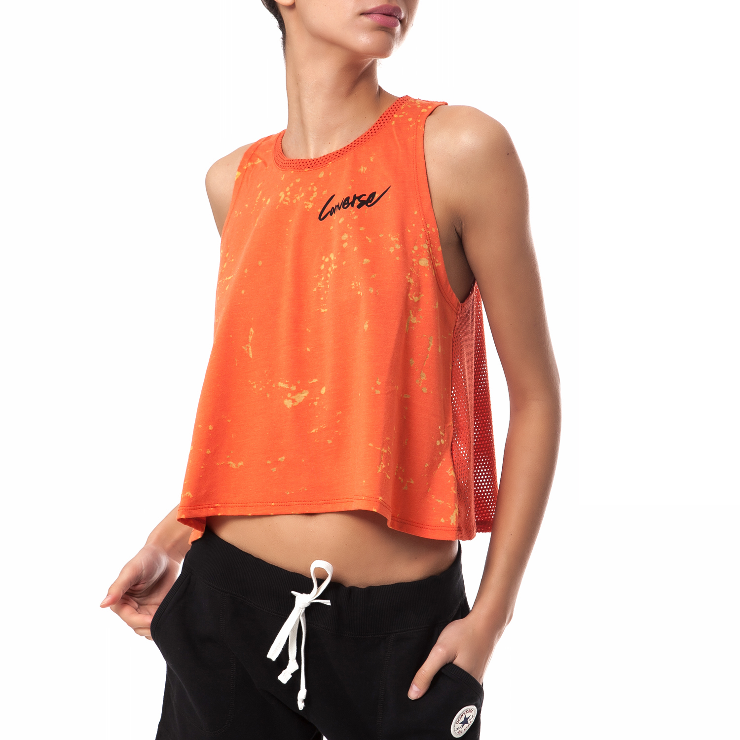 CONVERSE - Γυναικεία μπλούζα Converse πορτοκαλί