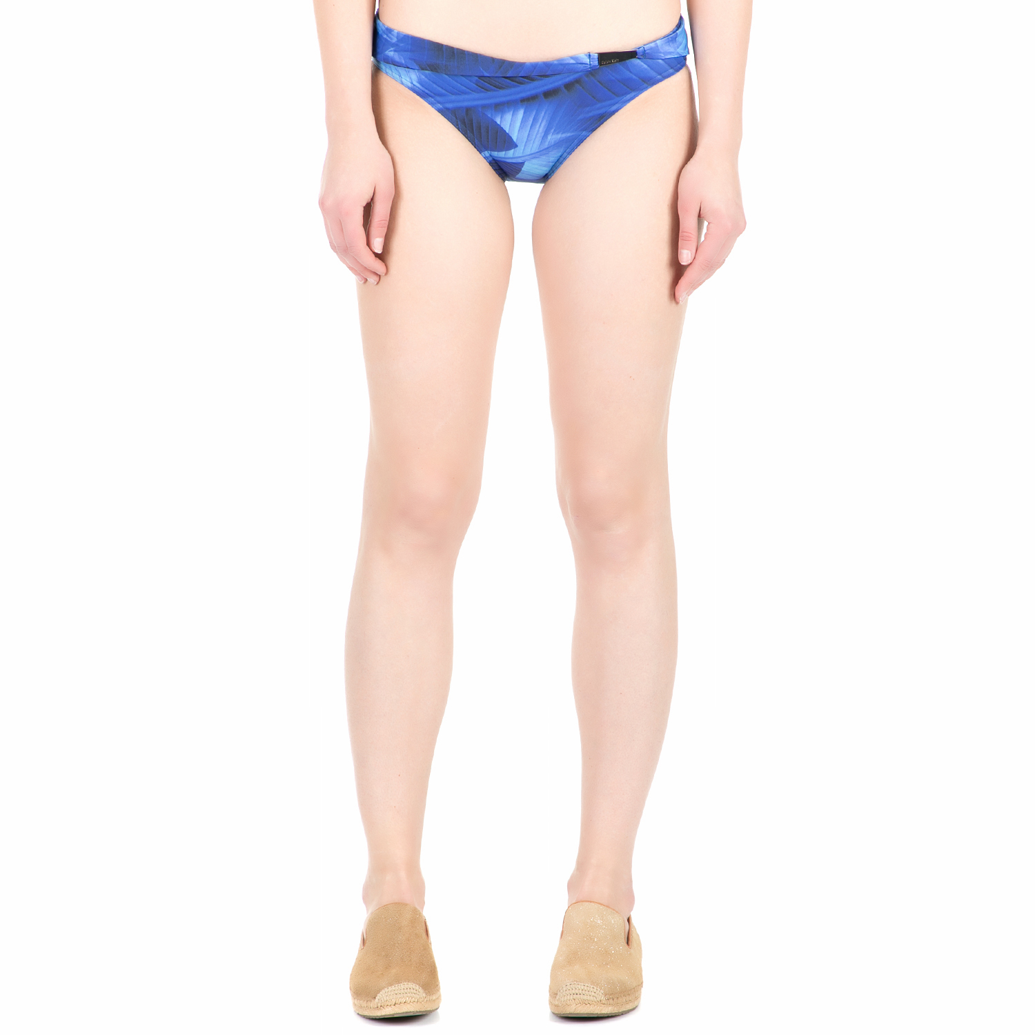 Γυναικεία/Ρούχα/Μαγιό/Κάτω Μερος CK UNDERWEAR - Γυναικείο σλιπ μπικίνι CK Underwear BELTED FULL μπλε