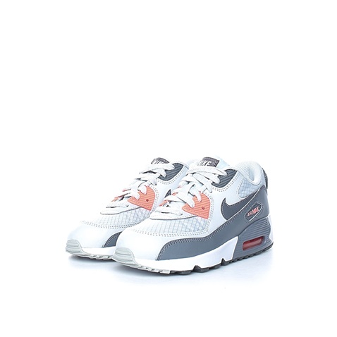 NIKE-Κοριτσίστικα αθλητικά παπούτσια NIKE AIR MAX 90 MESH (PS) γκρι-λευκά 
