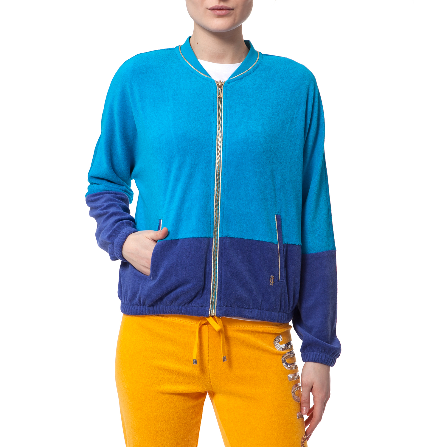 Γυναικεία/Ρούχα/Πανωφόρια/Τζάκετς JUICY COUTURE - Γυναικείο τζάκετ Juicy Couture μπλε