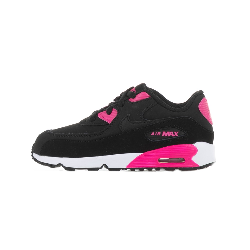 NIKE – Βρεφικά αθλητικά παπούτσια NIKE AIR MAX 90 LTR (TD) μαύρα-ροζ