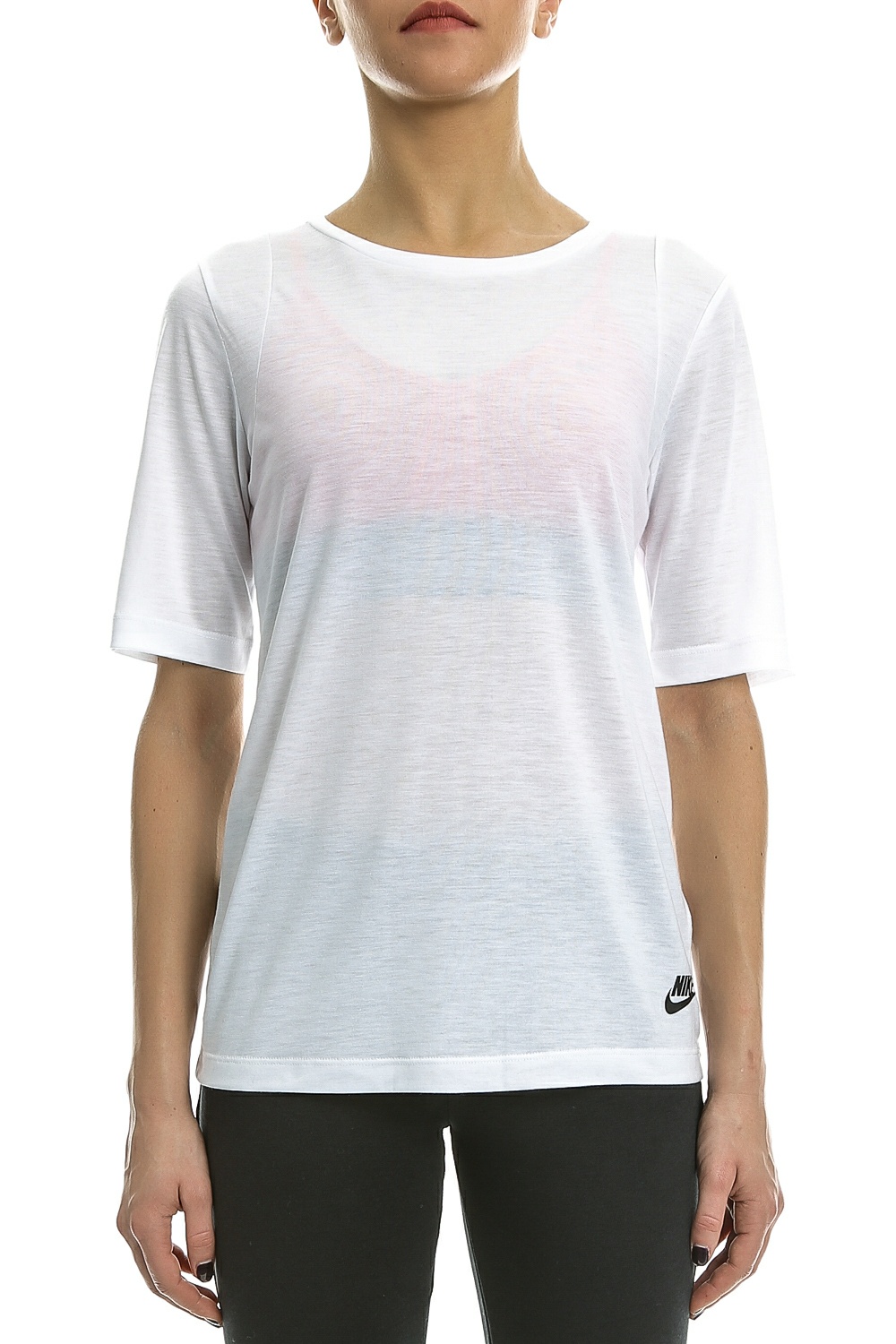 NIKE - Γυναικεία κοντομάνικη μπλούζα Nike λευκή Γυναικεία/Ρούχα/Αθλητικά/T-shirt-Τοπ