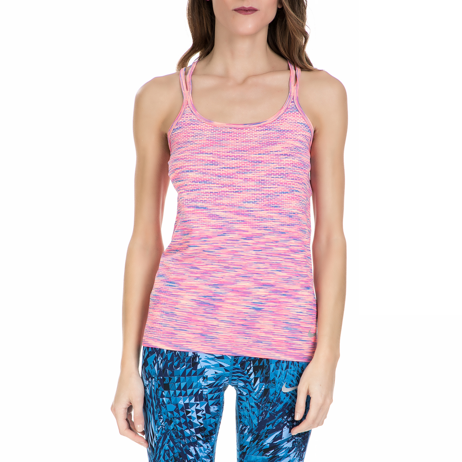 NIKE - Γυναικείο αθλητικό φανελάκι Nike ροζ Γυναικεία/Ρούχα/Αθλητικά/T-shirt-Τοπ