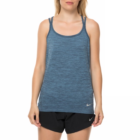 NIKE-Γυναικείο αθλητικό φανελάκι Nike γκρι-μπλε