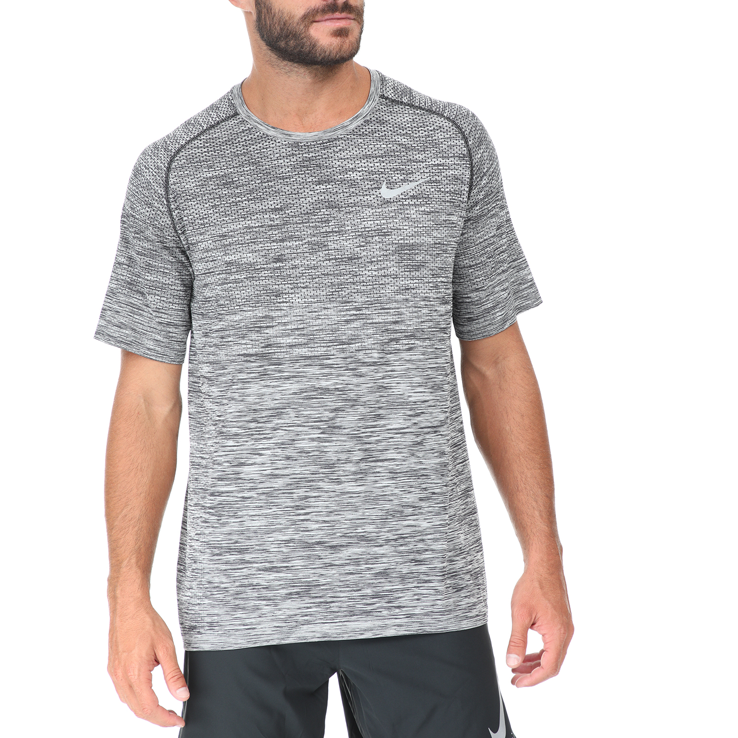 NIKE - Αθλητική κοντομάνικη μπλούζα Nike γκρι Ανδρικά/Ρούχα/Αθλητικά/T-shirt