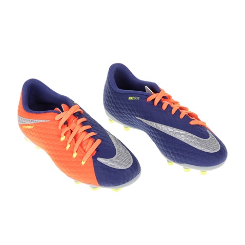 NIKE-Παιδικά παπούτσια ποδοσφαίρου JR HYPERVENOM PHELON III FG μπλε - πορτοκαλί