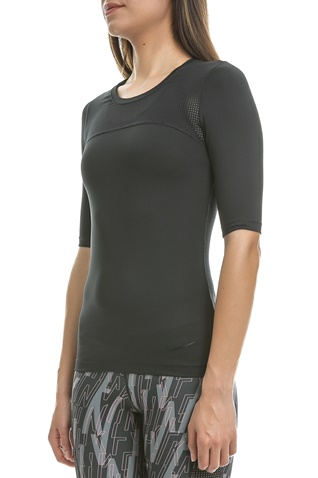 NIKE-Γυναικεία αθλητική κοντομάνικη μπλούζα Nike μαύρη