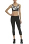 NIKE-Γυναικείο αθλητικό μπουστάκι Nike PRO Fierce GEO PRSM άσπρο - μαύρο