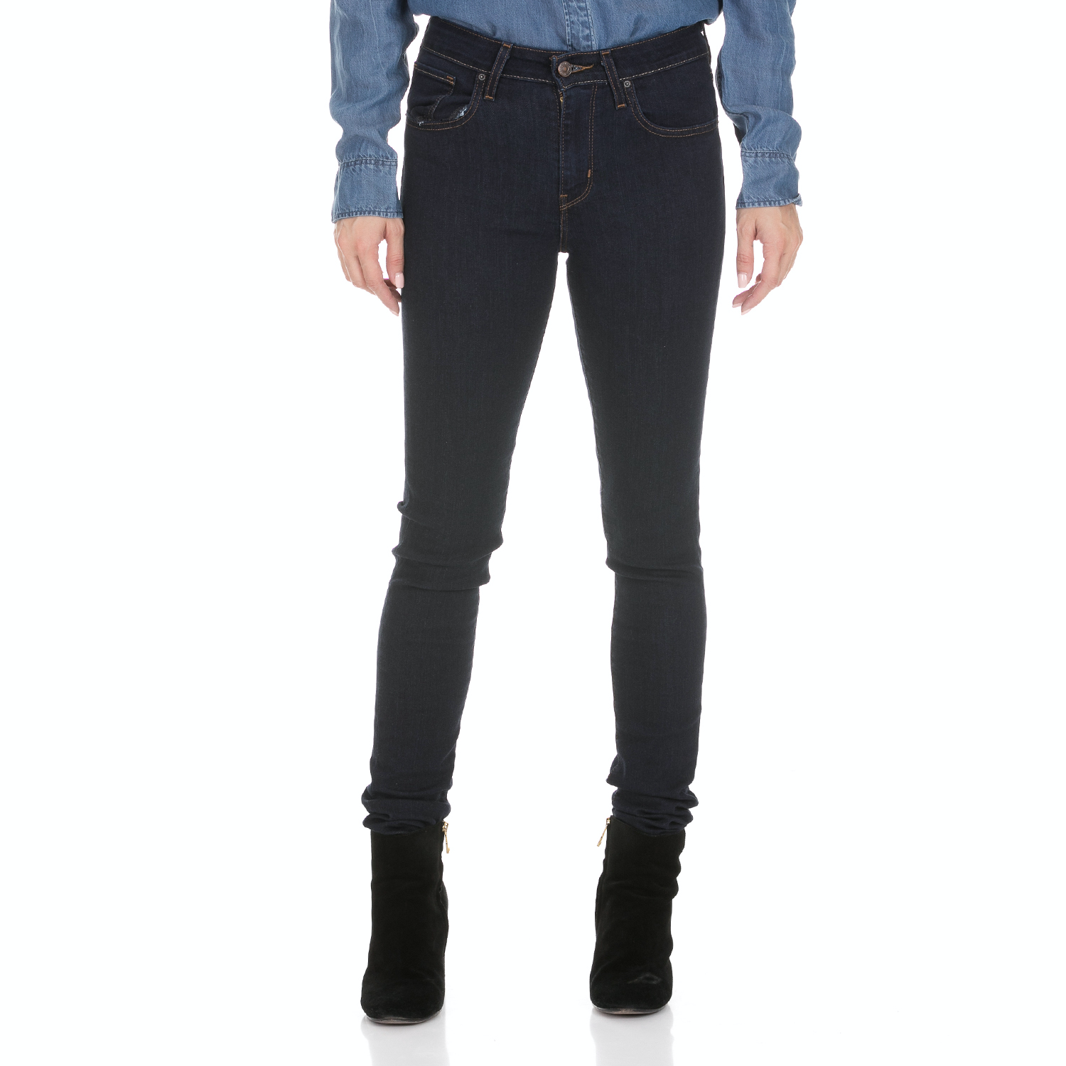 LEVI'S Γυναικείο jean παντελόνι LEVI'S HIGH RISE SKINNY LONE WOLF μπλε