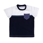 PATACHOU-Παιδική μπλούζα PATACHOU άσπρη-μπλε    