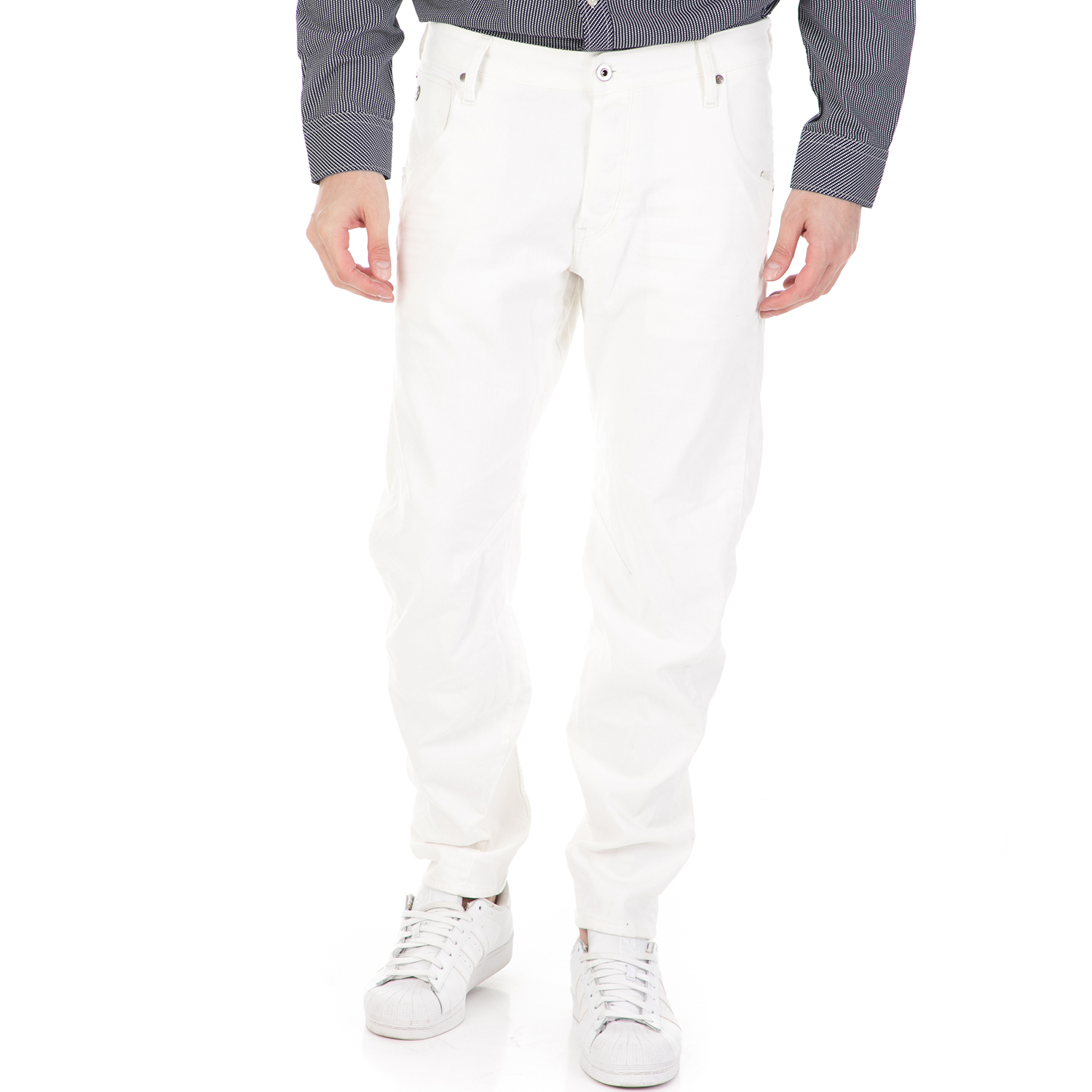 G-STAR RAW Ανδρικό τζιν παντελόνι G-STAR RAW Arc 3D Tapered λευκό