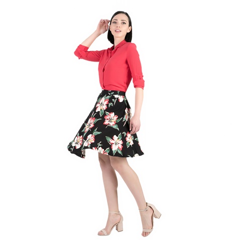 GUESS-Γυναικεία φούστα GUESS CHENOA με φλοράλ μοτίβο 