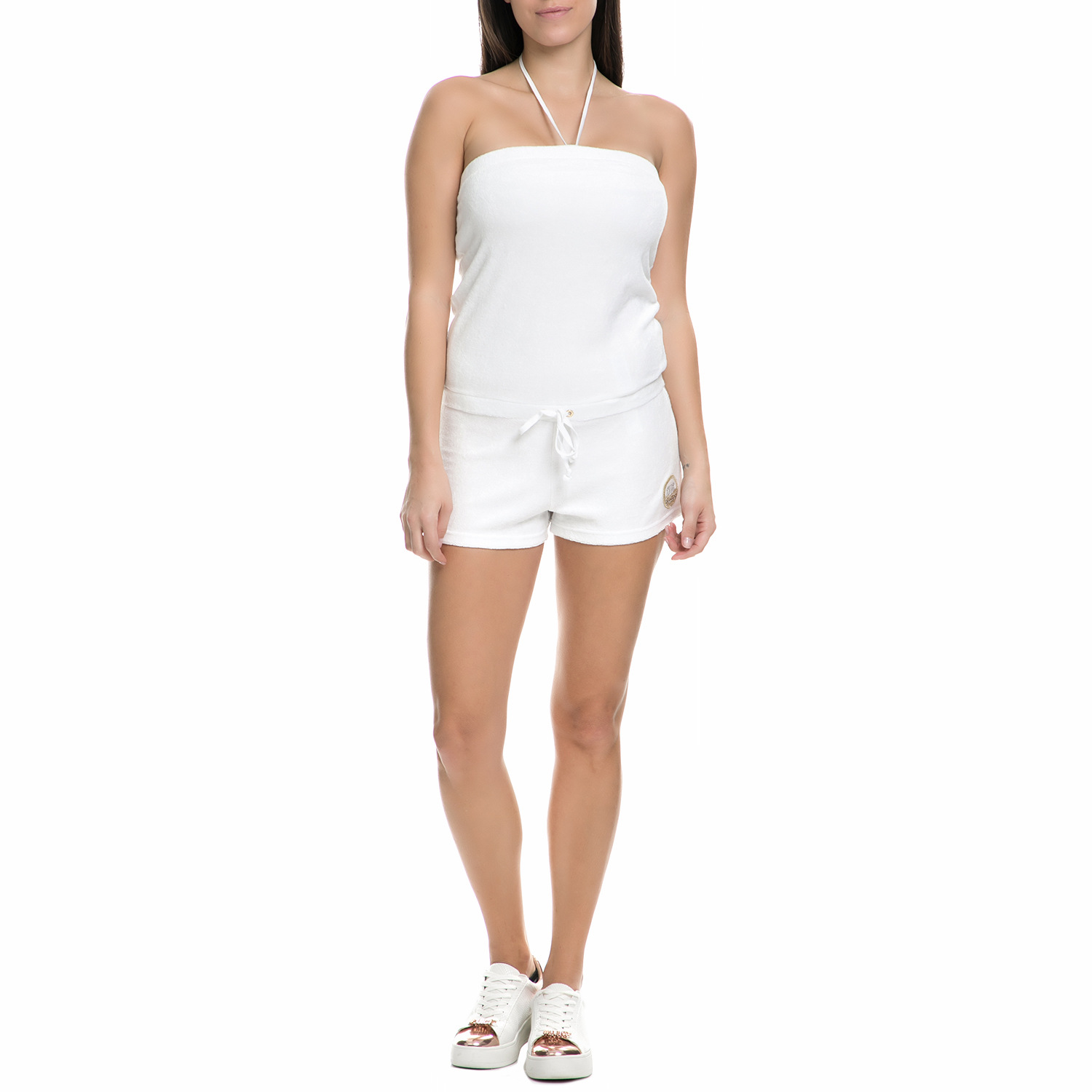 JUICY COUTURE - Γυναικείο ολόσωμο σορτς Juicy Couture λευκό Γυναικεία/Ρούχα/Ολόσωμες Φόρμες