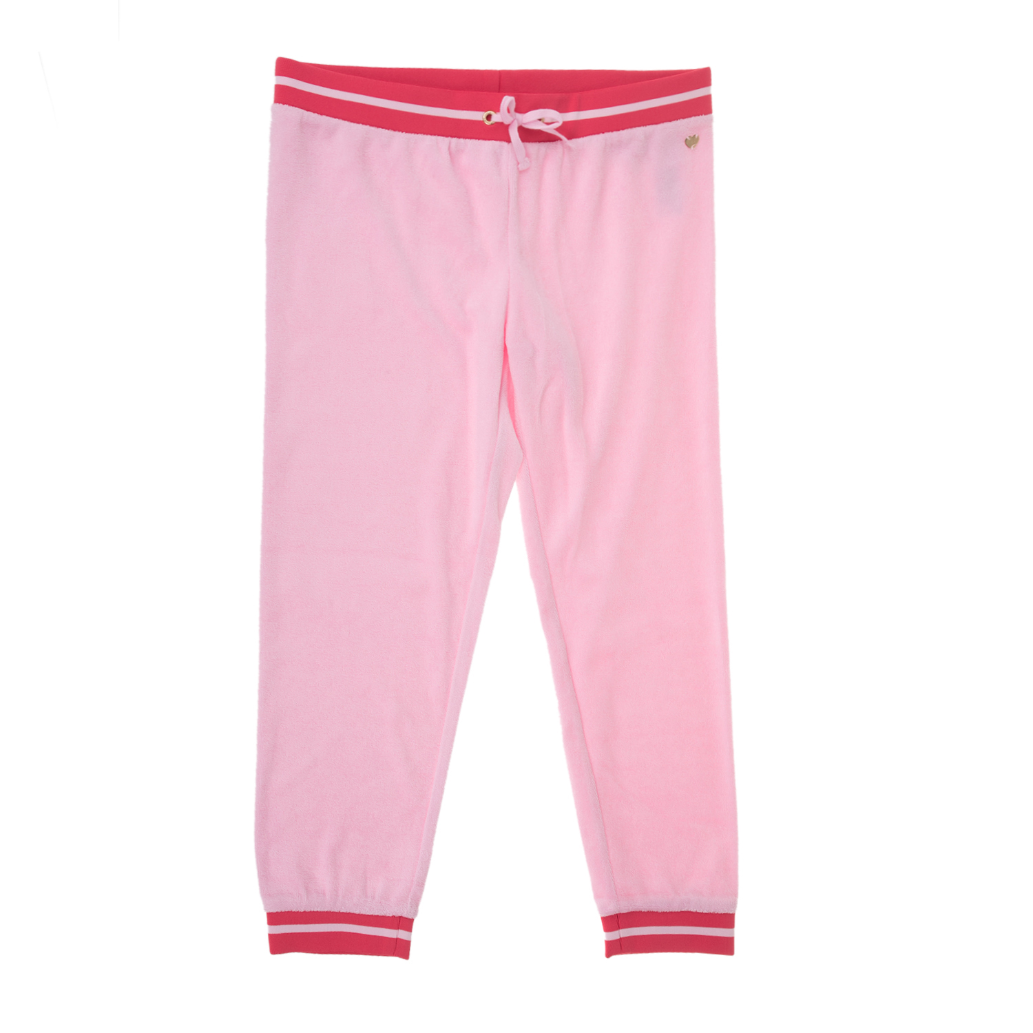 JUICY COUTURE KIDS Κοριτσίστικο παντελόνι φόρμας JUICY COUTURE MICROTERRY LA SUNSET ροζ