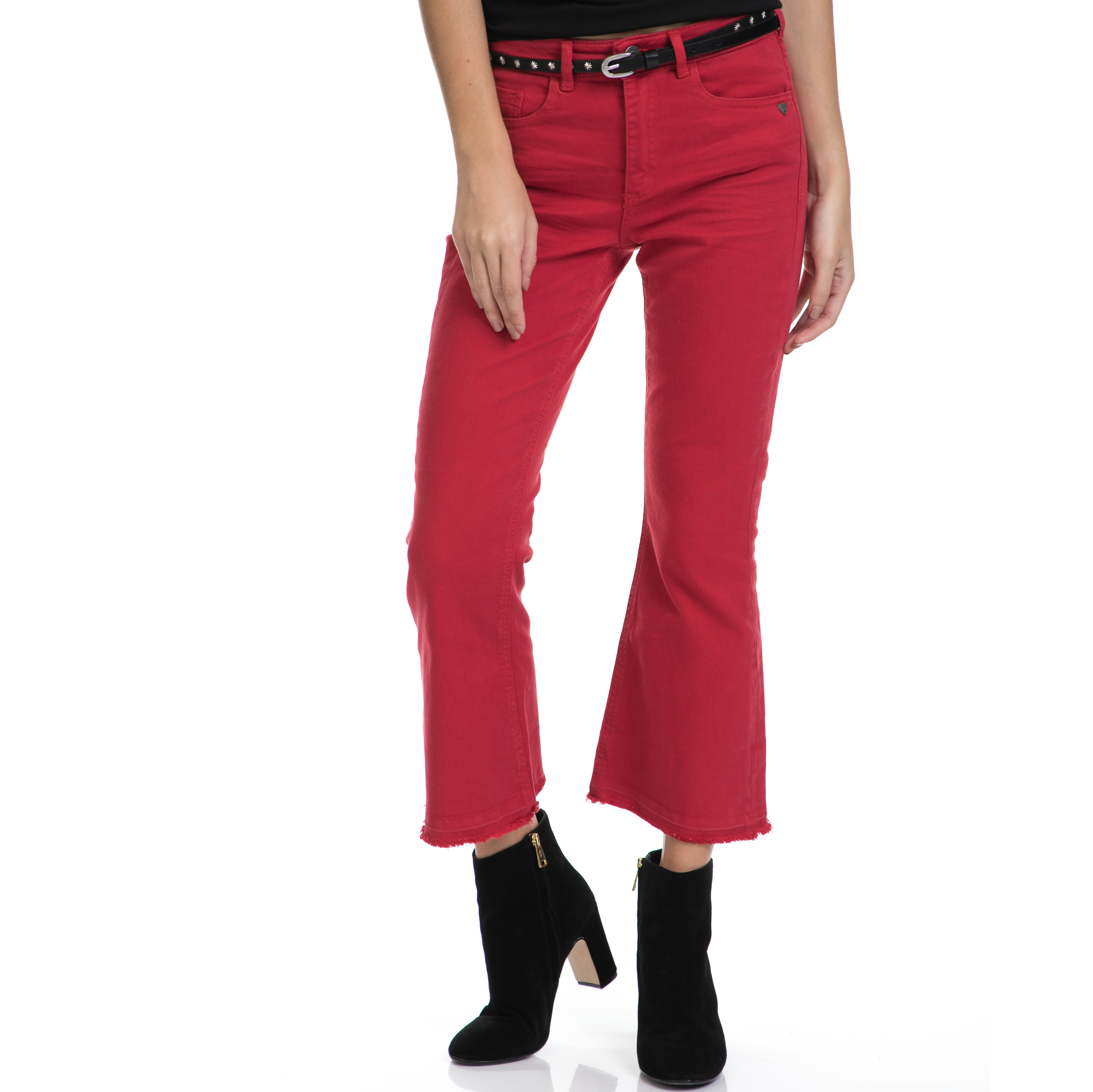 SCOTCH & SODA - Γυναικείο τζιν παντελόνι New 'Bowie SCOTCH & SODA κόκκινο Γυναικεία/Ρούχα/Παντελόνια/Cropped