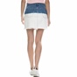 JUICY COUTURE-Γυναικεία μίνι denim φούστα dip dye Juicy Couture λευκή - μπλε
