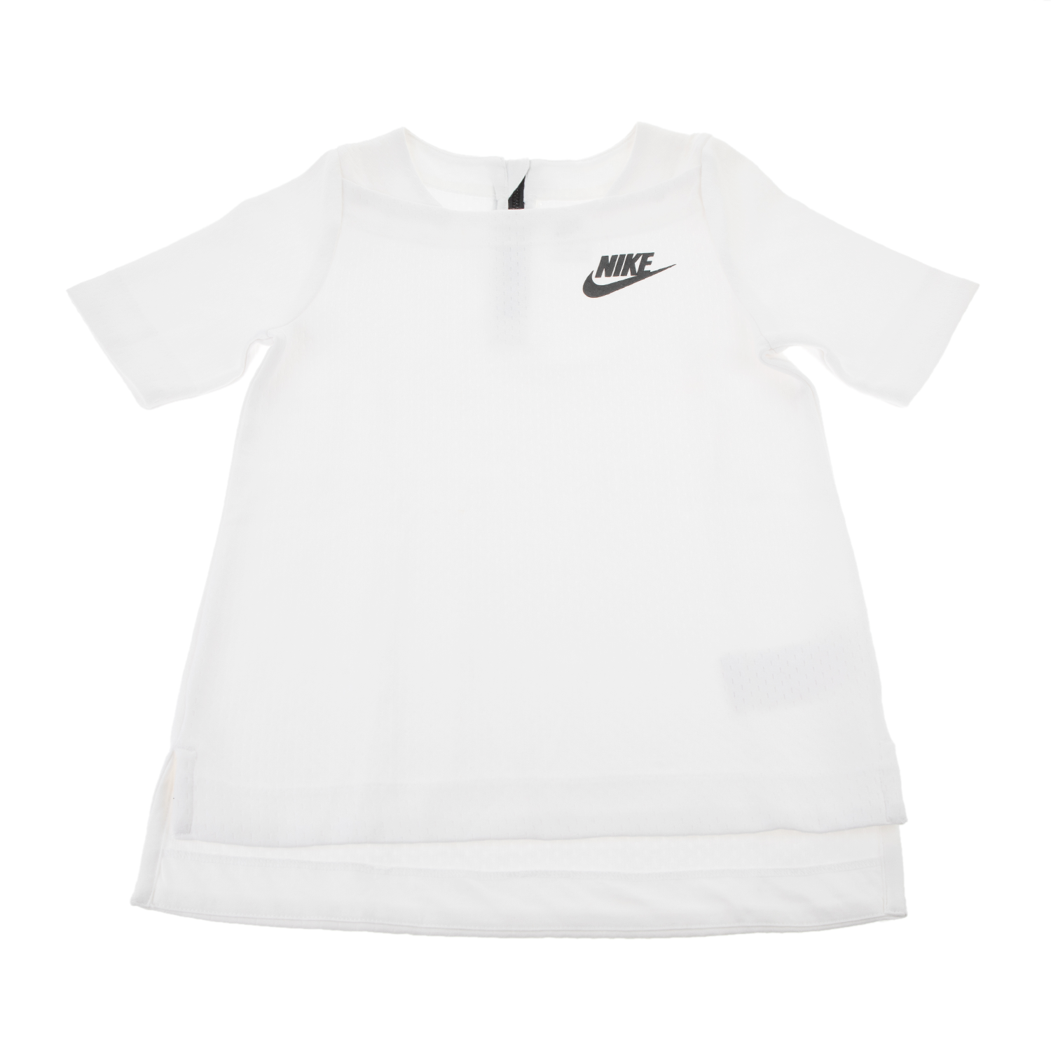 Παιδικά/Girls/Ρούχα/Αθλητικά NIKE - Παιδική μπλούζα NIKE SPORTSWEAR TECH FLEECE λευκή