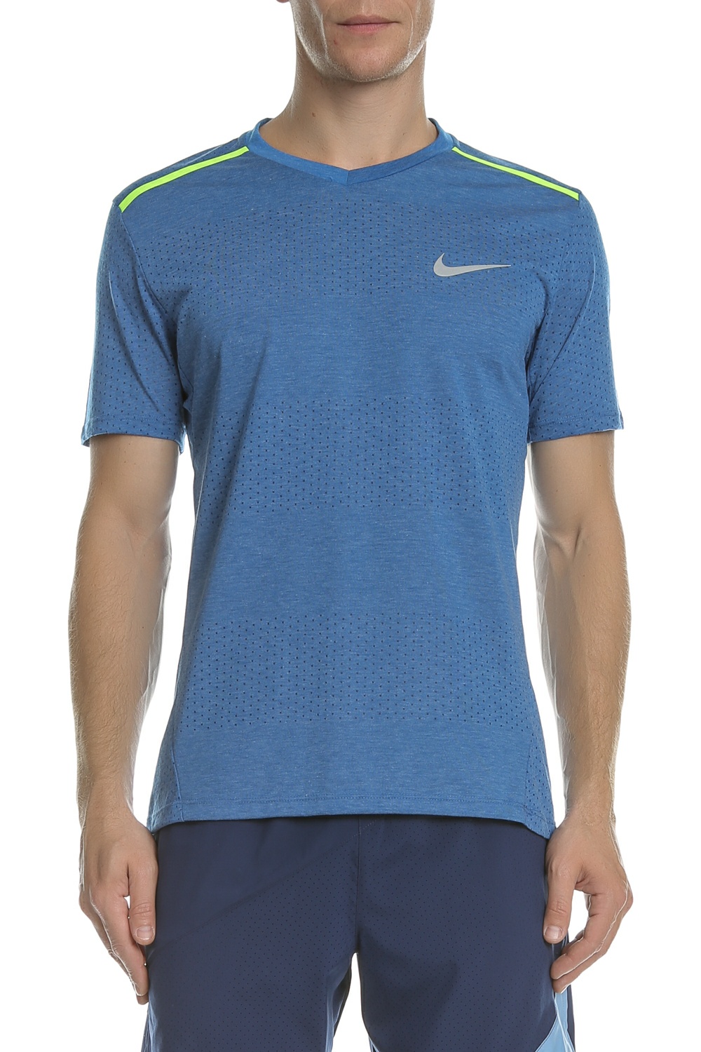Ανδρικά/Ρούχα/Αθλητικά/T-shirt NIKE - Κοντομάνικη μπλούζα NIKE TAILWIND μπλε