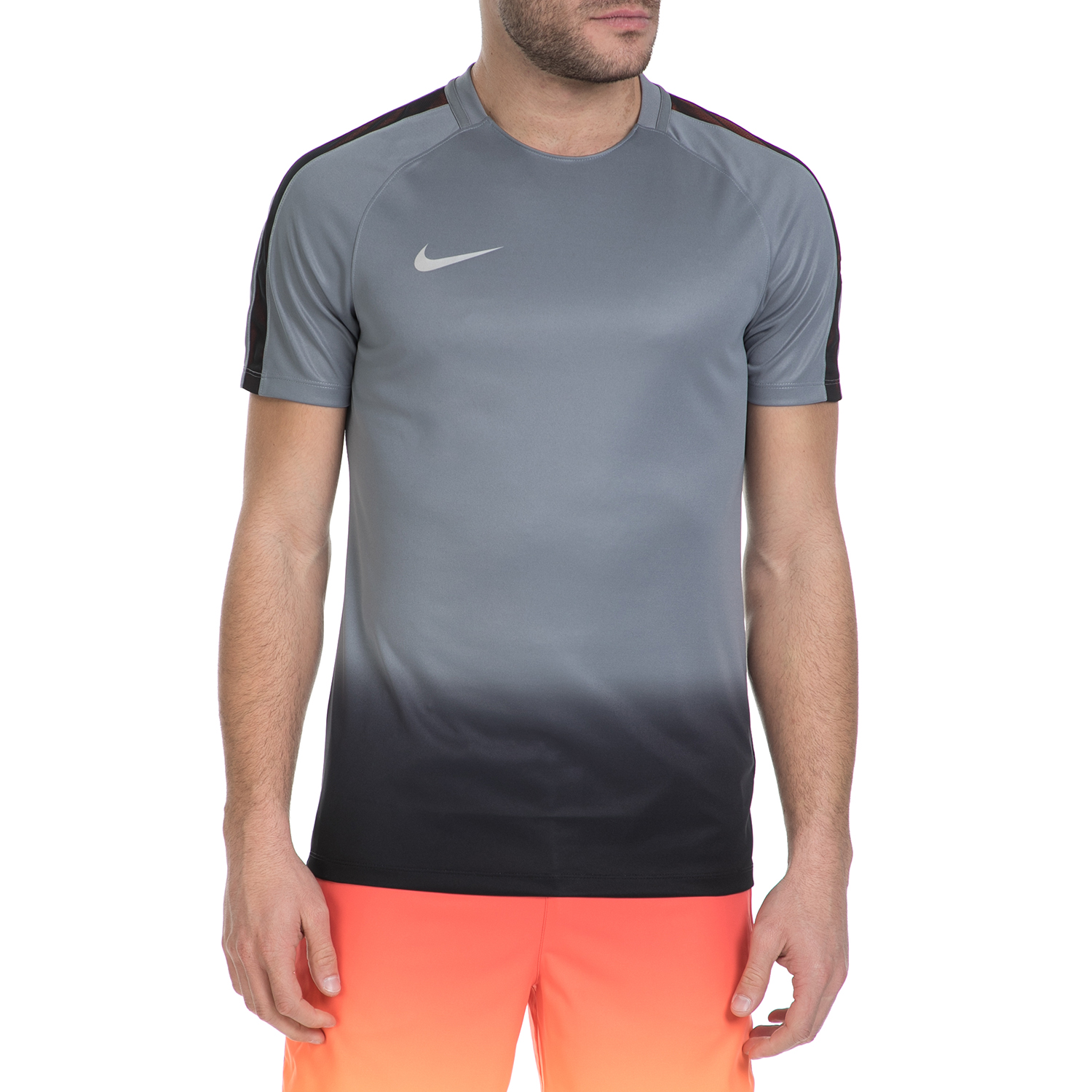 Ανδρικά/Ρούχα/Αθλητικά/T-shirt NIKE - Αθλητική κοντομάνικη μπλούζα Nike σκούρο γκρι