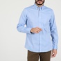 MARTIN & CO-Ανδρικό πουκάμισο MARTIN & CO CUSTOM FIT μπλε