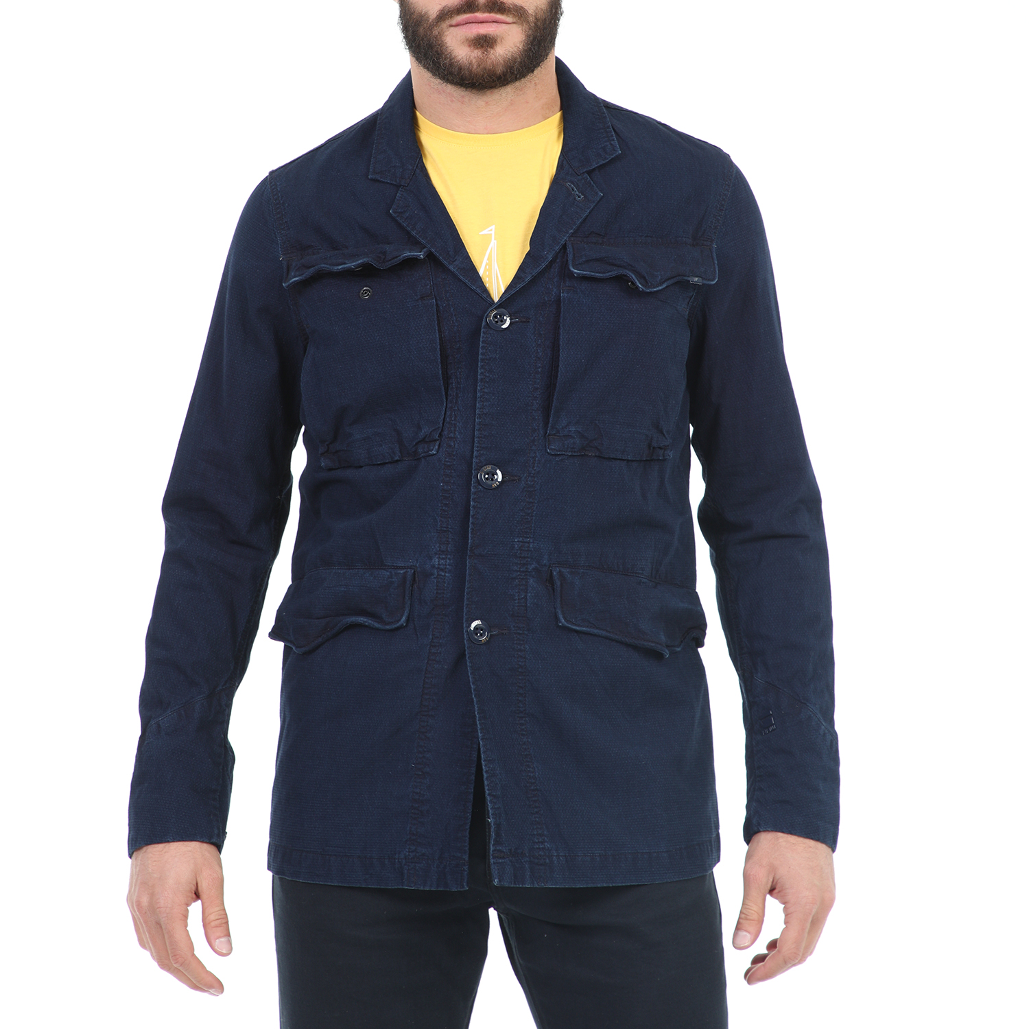 Ανδρικά/Ρούχα/Πανωφόρια/Τζάκετς G-STAR RAW - Ανδρικό jacket G-STAR RAW Vodan Worker Overshirt μπλε