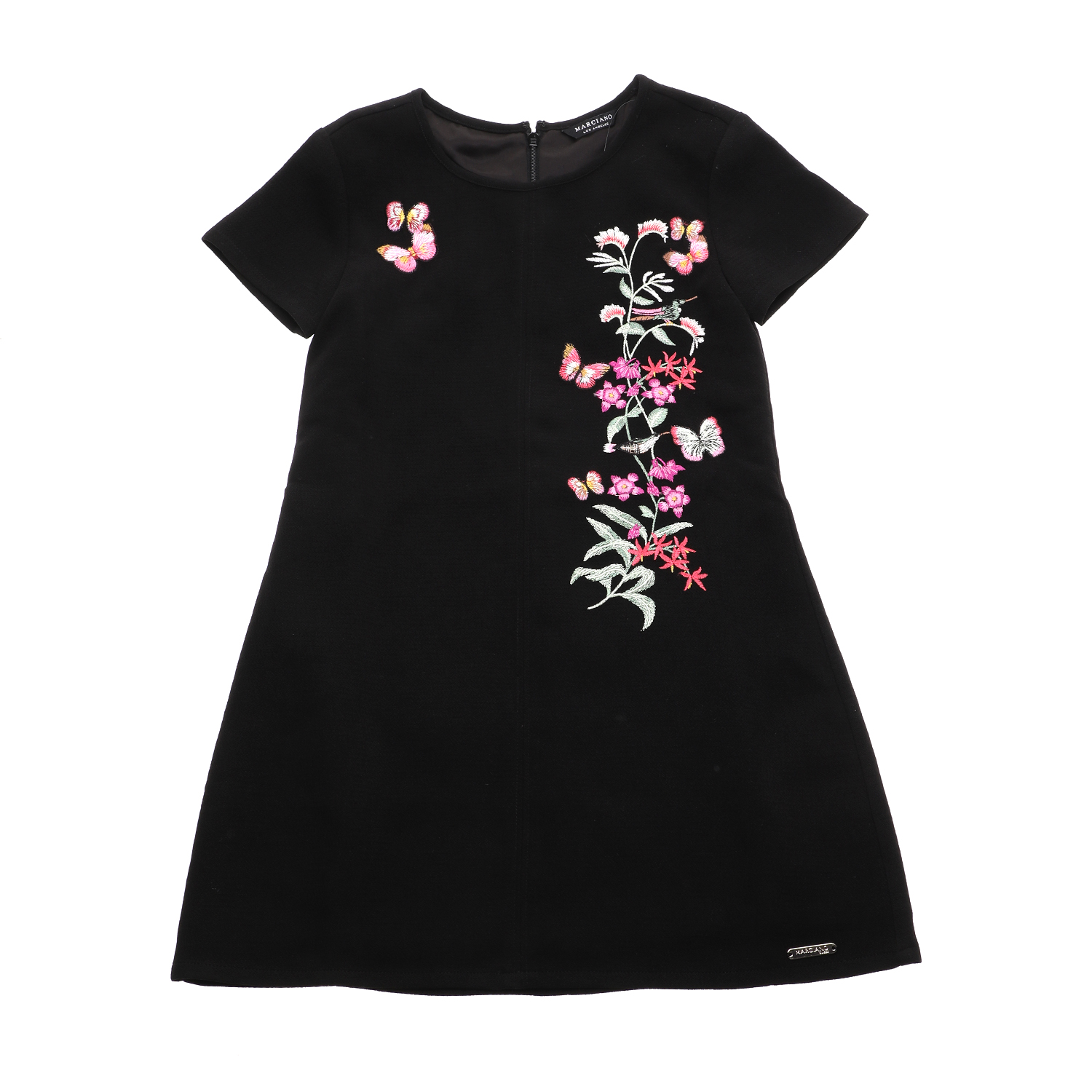 Παιδικά/Girls/Ρούχα/Φορέματα Κοντομάνικα-Αμάνικα GUESS KIDS - Παιδικό mini φόρεμα GUESS KIDS μαύρο