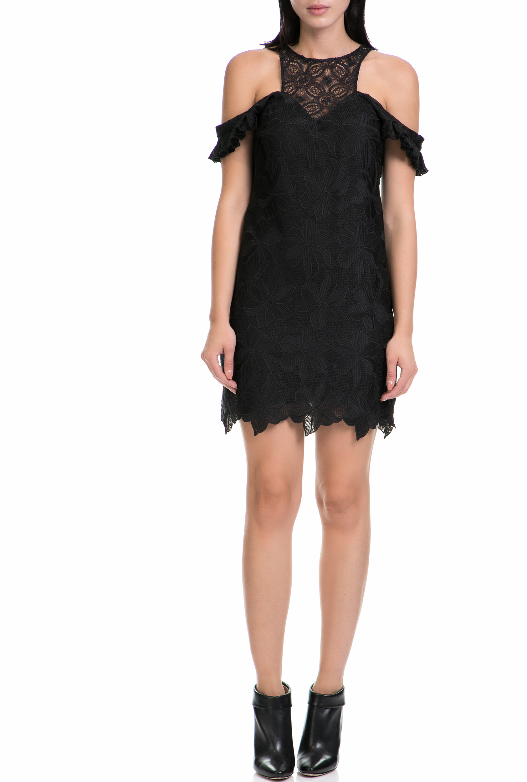 Γυναικεία/Ρούχα/Φορέματα/Μίνι GUESS - Γυναικείο φόρεμα SHERIE GUESS μαύρο