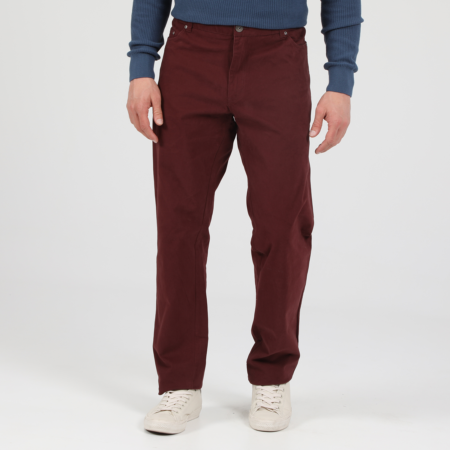 Ανδρικά/Ρούχα/Παντελόνια/Ισια Γραμμή MARTIN & CO - Ανδρικό παντελόνι MARTIN & CO 5-POCKET μπορντό