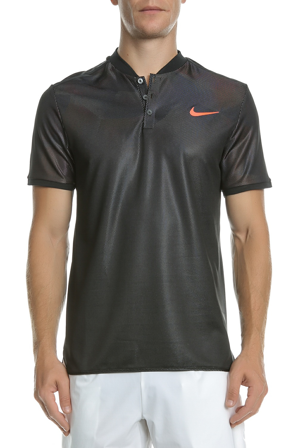 NIKE - Κοντομάνικη πόλο μπλούζα NIKE μαύρη Ανδρικά/Ρούχα/Αθλητικά/T-shirt