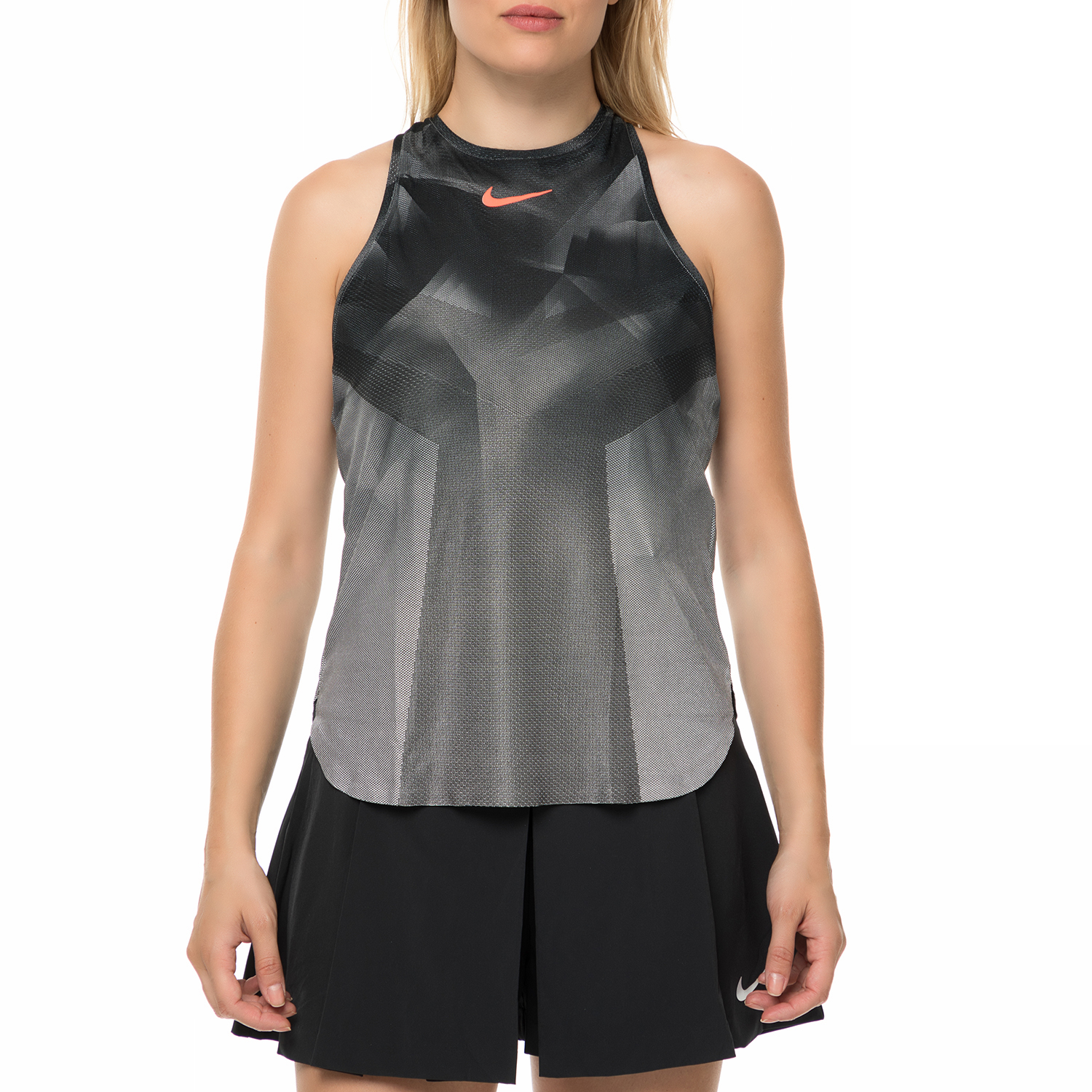 NIKE - Γυναικεία αμάνικο τοπ τένις NIKE DRY SLAM γκρι Γυναικεία/Ρούχα/Αθλητικά/T-shirt-Τοπ