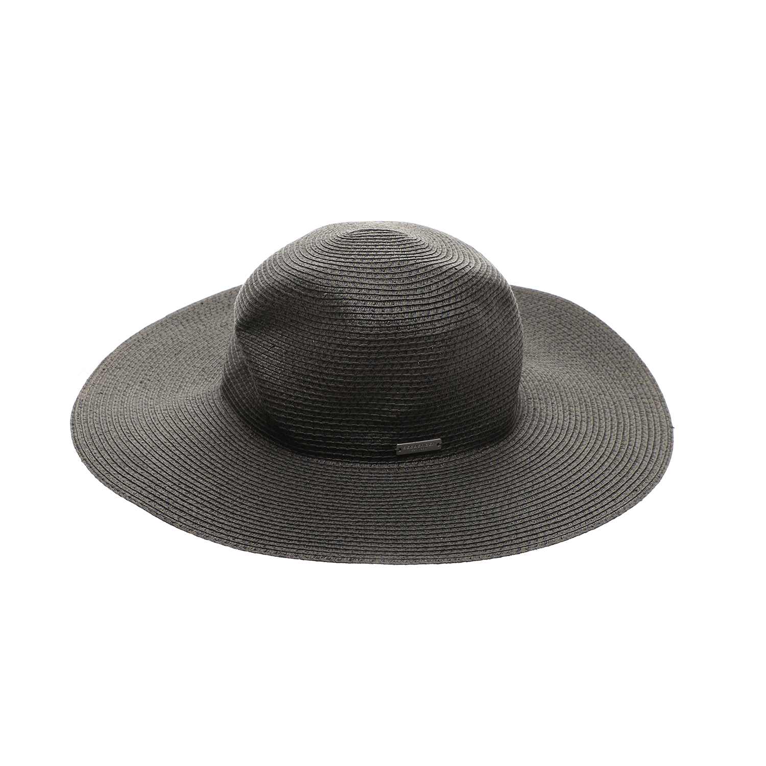 SEEBERGER Γυναικείο ψάθινο καπέλο SEEBERGER FLOPPY UV-protection μαύρο