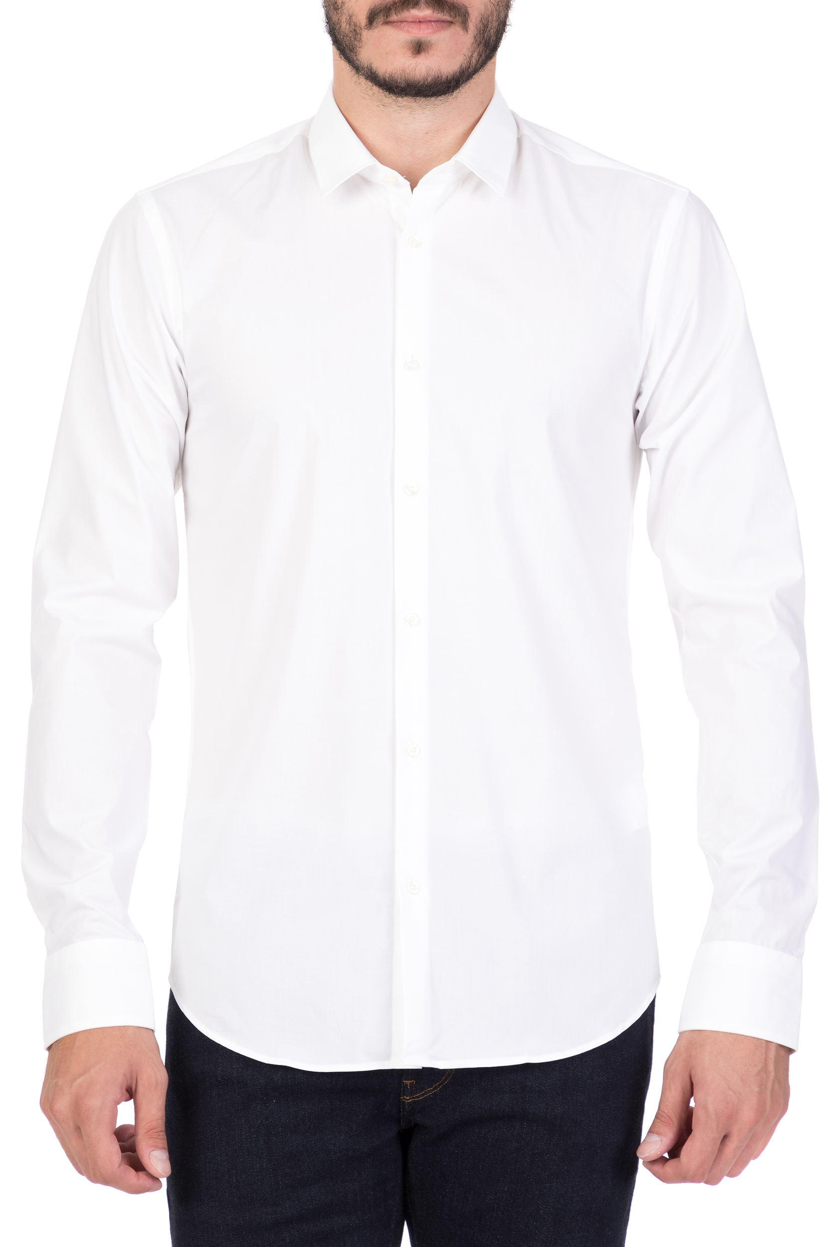 Ανδρικά/Ρούχα/Πουκάμισα/Μακρυμάνικα SCOTCH & SODA - Ανδρικό μακρυμάνικο πουκάμισο SCOTCH & SODA λευκό