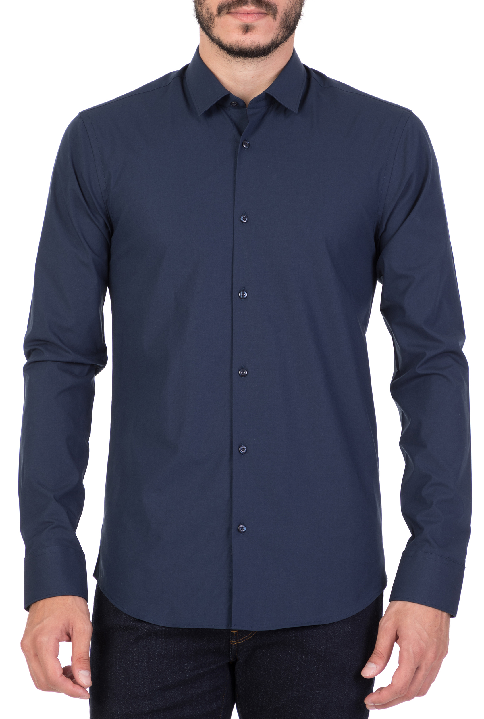 Ανδρικά/Ρούχα/Πουκάμισα/Μακρυμάνικα SCOTCH & SODA - Ανδρικό μακρυμάνικο πουκάμισο SCOTCH & SODA μπλε