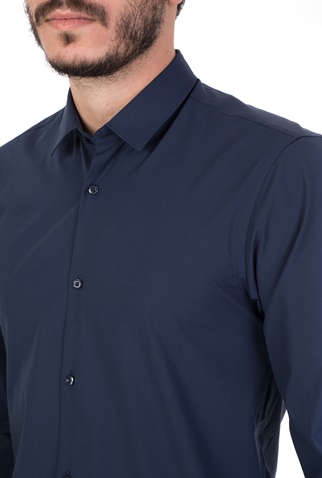 SCOTCH & SODA-Ανδρικό μακρυμάνικο πουκάμισο SCOTCH & SODA μπλε