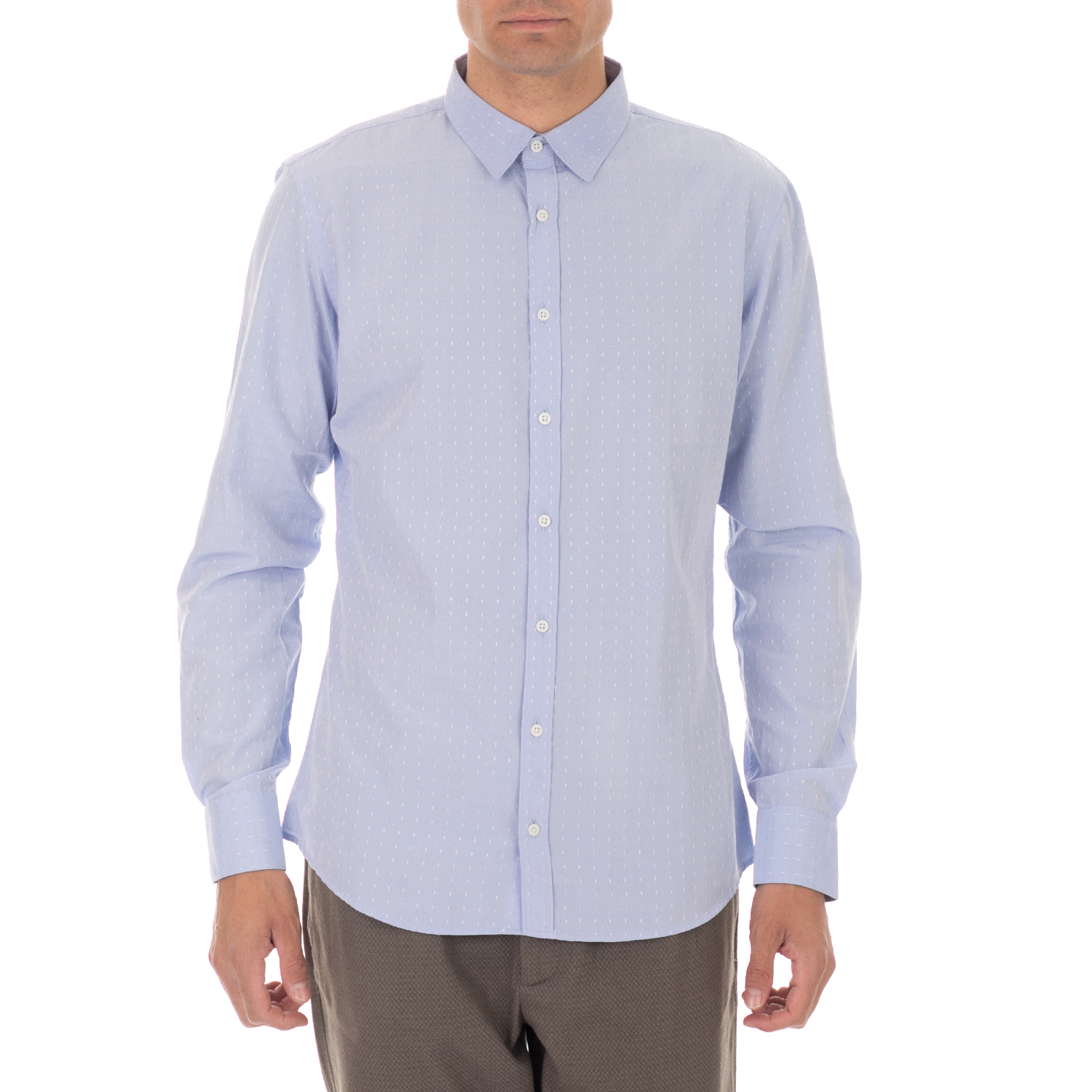 SSEINSE Ανδρικό πουκάμισο SSEINSE γαλάζιο