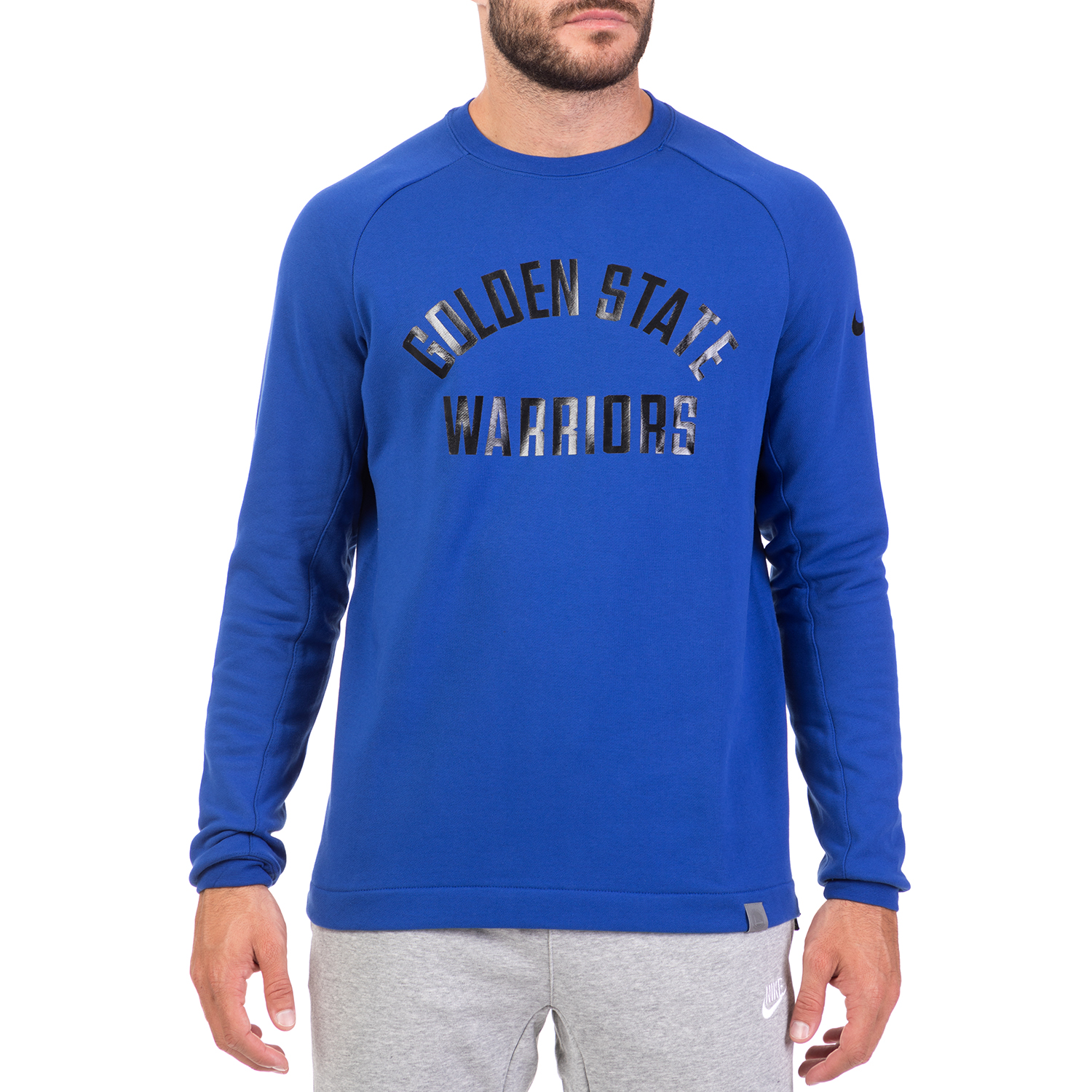 NIKE - Ανδρική φούτερ μπλούζα NIKE MDRN CREW FT μπλε Ανδρικά/Ρούχα/Αθλητικά/Φούτερ-Μακρυμάνικα