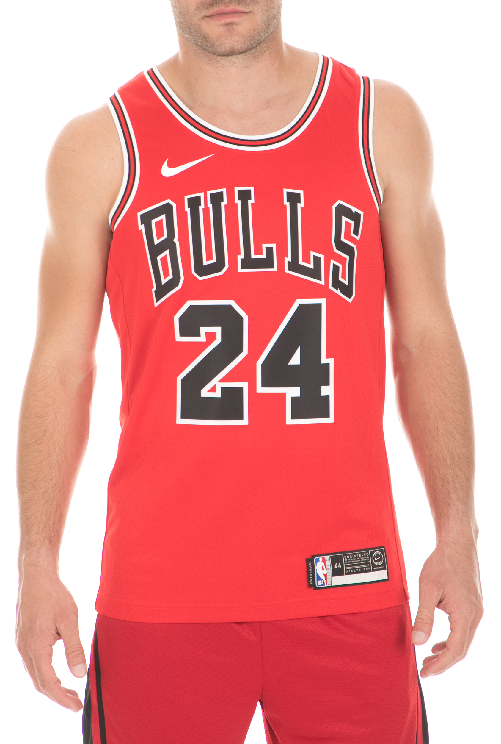 Ανδρικά/Ρούχα/Αθλητικά/T-shirt NIKE - Ανδρική φανέλα Nike NBA Icon Edition Swingman Chicago Bulls κόκκινη