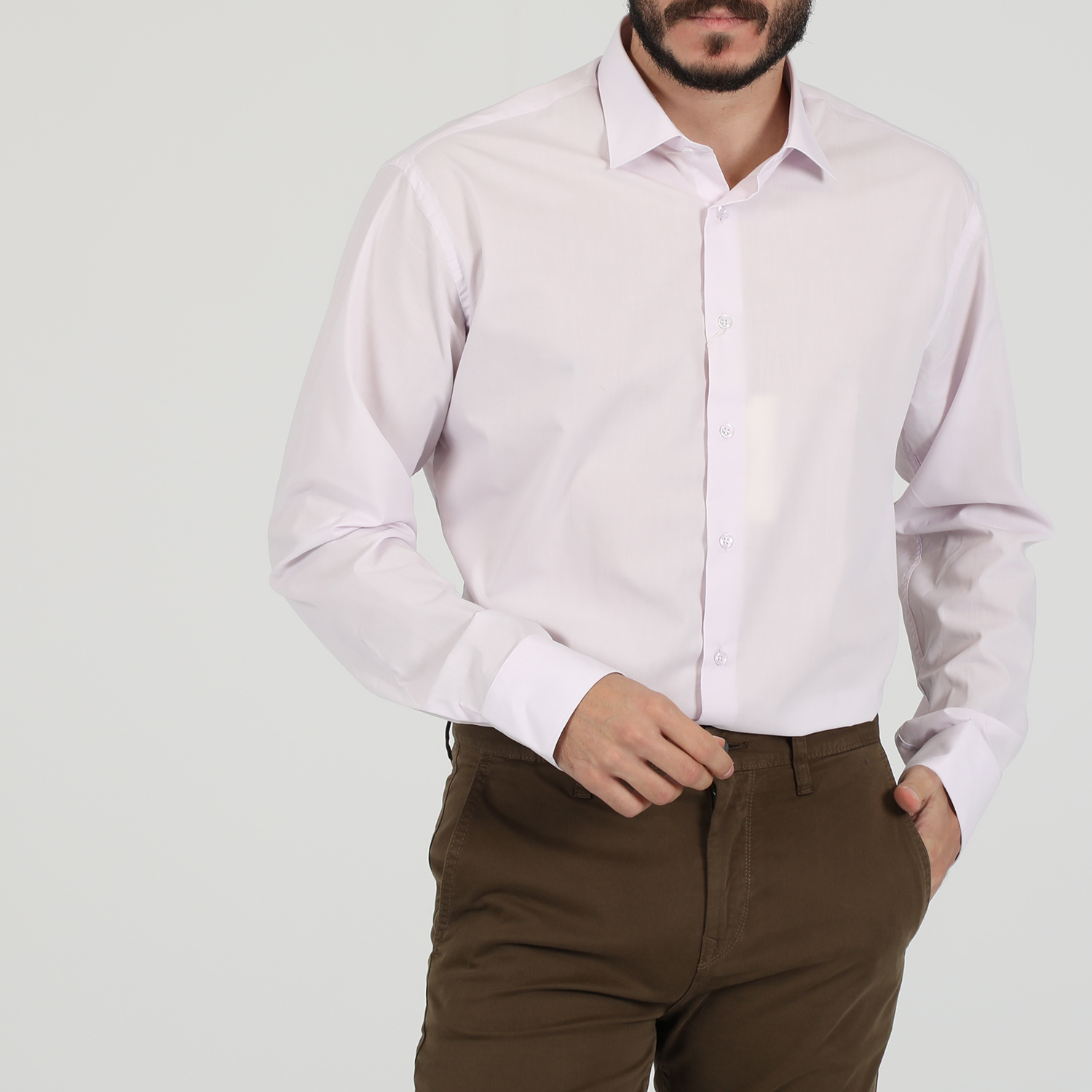 Ανδρικά/Ρούχα/Πουκάμισα/Μακρυμάνικα MARTIN & CO - Ανδρικό πουκάμισο MARTIN & CO Regular Fit ροζ