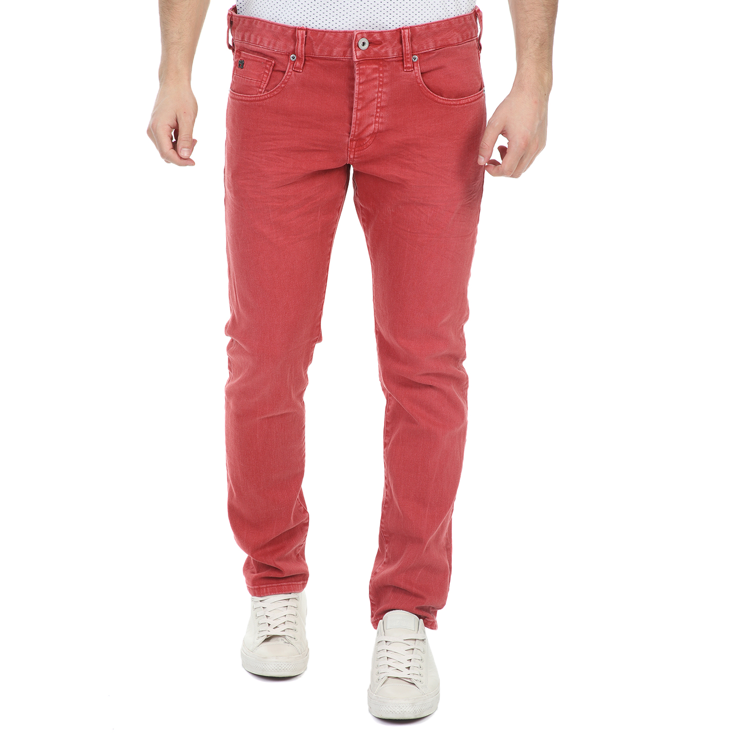 Ανδρικά/Ρούχα/Τζίν/Straight SCOTCH & SODA - Ανδρικό jean παντελόνι SCOTCH & SODA RALSTON - GARMENT DYE κόκκινο