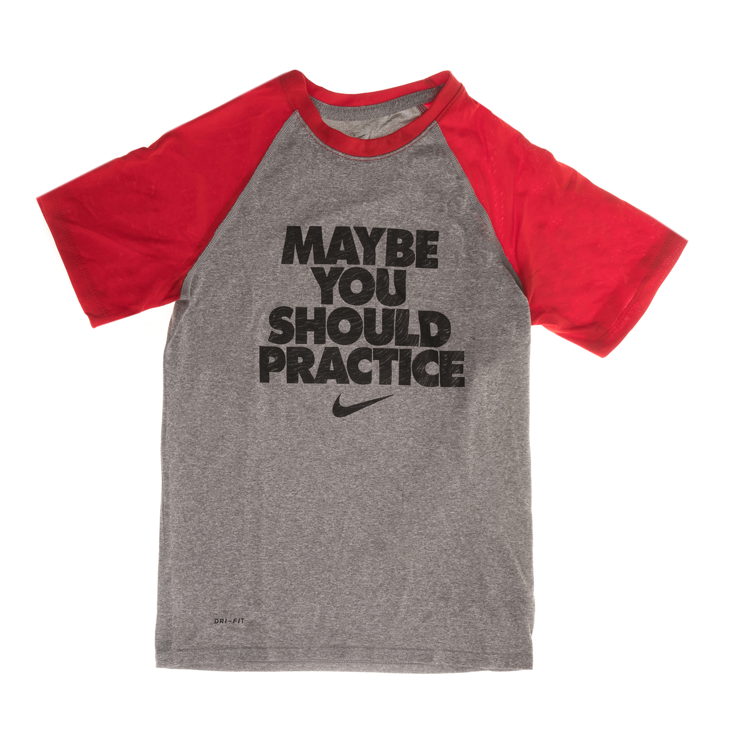 NIKE - Παιδική κοντομάνικη μπλούζα NIKEDRY LGD SHLD PRACTICE γκρι Παιδικά/Boys/Ρούχα/Αθλητικά